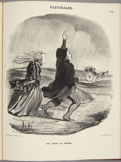 カッコウ競走 作： Honoré Daumier