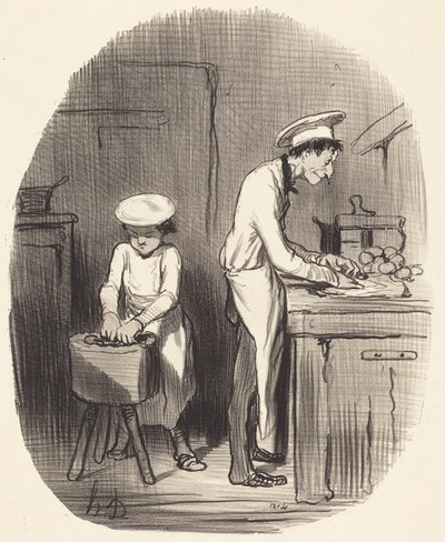 ほらね、坊や、君は間違ってるよ…… 作： Honoré Daumier