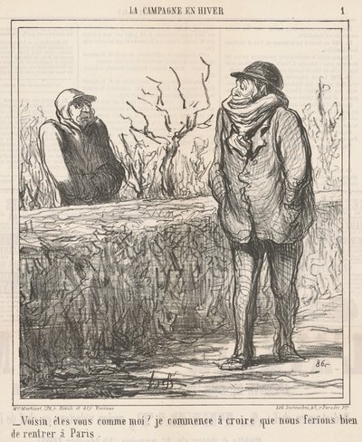 隣人、あなたは私に似ていますか？ ... 作： Honoré Daumier