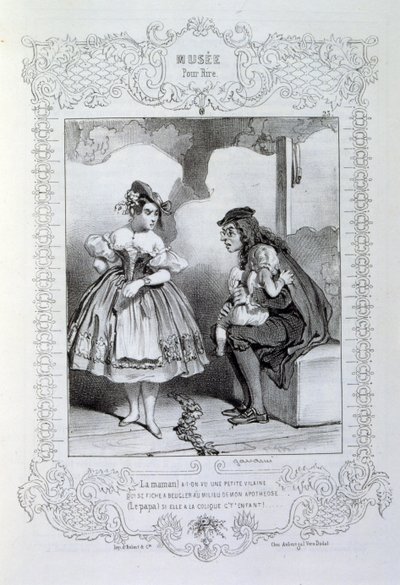 フィリッポンのアイデアや伝説を描いたイラストを「Les Cent and Robert Macaire」と題して紹介しています。 作： Honoré Daumier