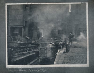 Tees Iron Works-1919年のスラグからの流出 作： Hood and Co. Ltd