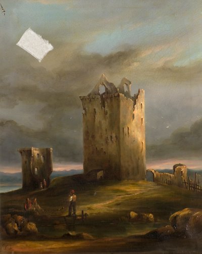 The Ruins of Broughty Castle on the Tay Looking East, c.1846 (oil on canvas)   1409225   ja       japanese Successfully Translated  Original: Babylonis Muri (The Walls of Babylon) Translat: Babylonis Muri (The Walls of Babylon) 1230721 ja japanese Successf 作： Horace G. Fenwick