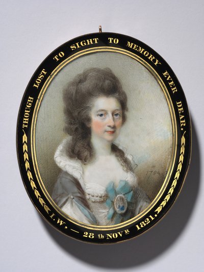 Lady Grace Anna Newenhamの肖像、1784年。 作： Horace Hone