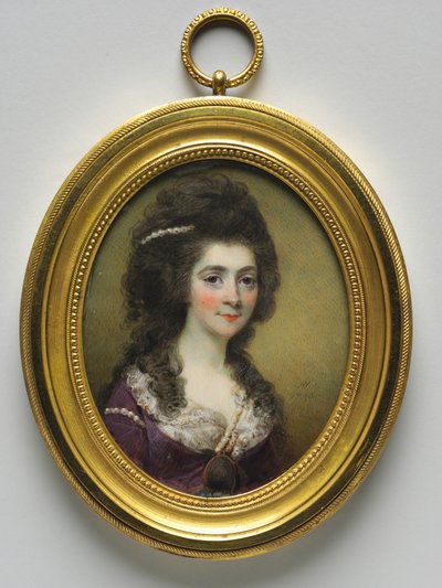ミセスクローズ、1786年と呼ばれる女性の肖像画。 作： Horace Hone