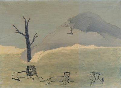 聖なる山Ⅳ 作： Horace Pippin