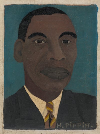 自画像Ⅱ 作： Horace Pippin