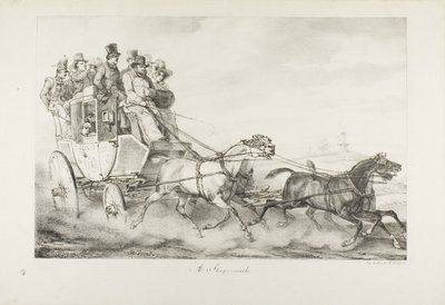 駅馬車 作： Emile Jean Horace Vernet