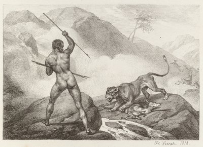 アフリカンハンターアフリカンハンター、1818年。 作： Emile Jean Horace Vernet