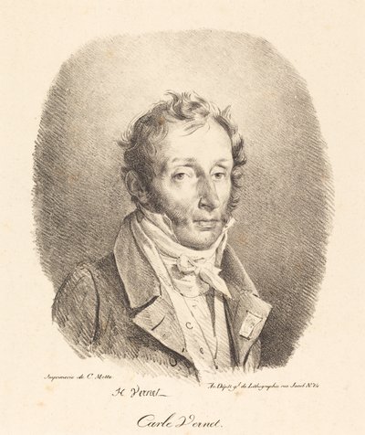 カール・ヴェルネの胸像 作： Emile Jean Horace Vernet
