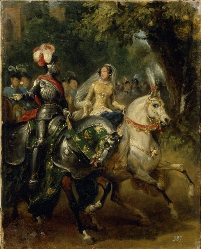 Cavalcade、ca 1842 作： Emile Jean Horace Vernet