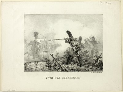 私はあなたを降ろします 作： Emile Jean Horace Vernet