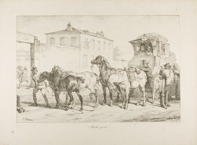 メールコーチ 作： Emile Jean Horace Vernet