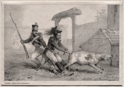 略奪者よ、しっかりしなさい 作： Emile Jean Horace Vernet