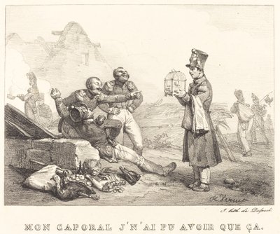 伍長、これしか持てませんでした 作： Emile Jean Horace Vernet