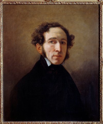 エティエンヌ・アラゴ（1802-1892）の肖像 画家、政治家、パリ市長エミール・ディット・ホレス・ヴェルネ（1789-1863）の作品 作： Emile Jean Horace Vernet