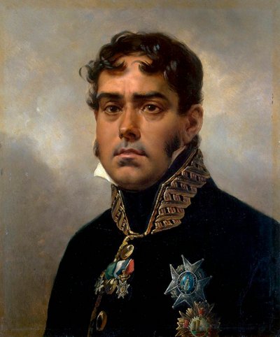 パブロ・モリージョ・イ・モリージョ将軍の肖像、1820～1822年。 作： Emile Jean Horace Vernet
