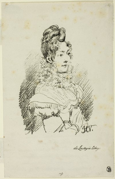 マダム・ペルゴの肖像 作： Emile Jean Horace Vernet