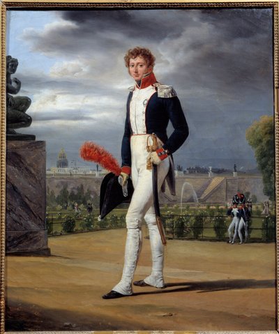 コレクターのフィリップ・ルノワール（1785～1867）の肖像。エミール・ディット・オレス・ヴェルネ（1789-1863）の絵画 作： Emile Jean Horace Vernet
