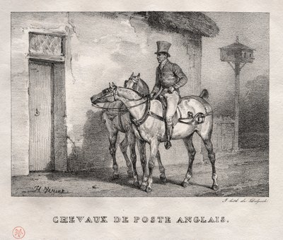 郵便馬 作： Emile Jean Horace Vernet