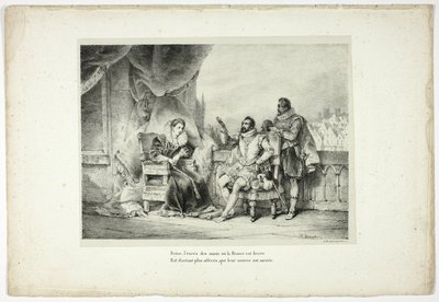 王妃よ、フランスが受けている弊害の過剰は......。 作： Horace Vernet
