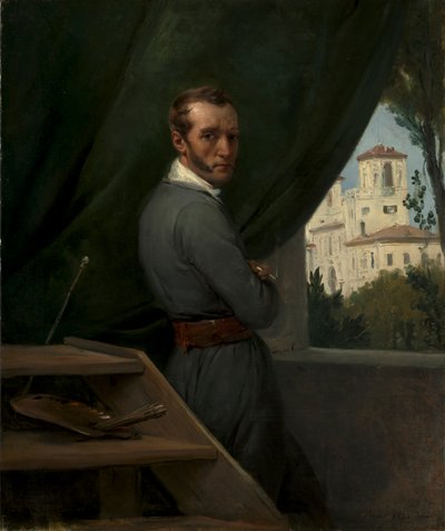 ローマの自画像、1832年。 作： Emile Jean Horace Vernet