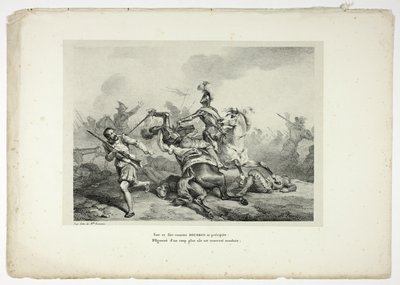 ブルボンはこの誇り高き敵に襲いかかる...。 作： Horace Vernet