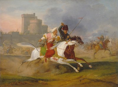タークとコサック、1809 作： Emile Jean Horace Vernet