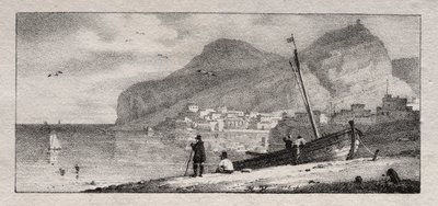 港の眺め 作： Emile Jean Horace Vernet