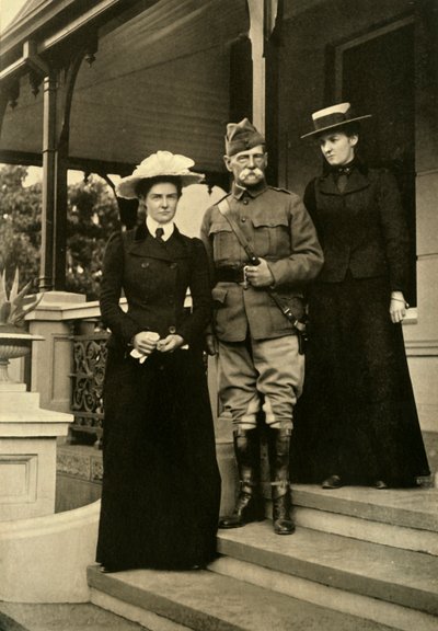 ロバーツ卿とその娘たち、プレトリア、1900年、1901年。 作： Horace Walter Nicholls