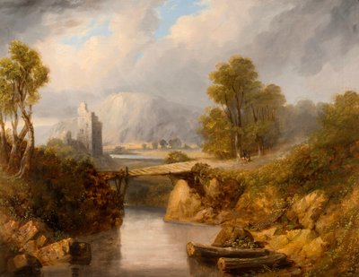 Inverlochy（油彩・キャンバス 作： Horatio McCulloch
