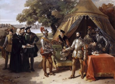 チオンヴィルの包囲、1558年6月23日 作： Hortense Haudebourt Lescot