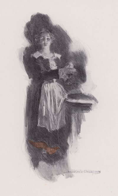 Henry Wadsworth LongfellowによるEvangeline、A Tale of Arcadieのイラスト（litho） 作： Howard Chandler (after) Christy