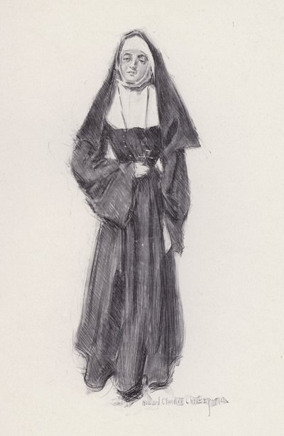 Ilustração para Evangeline, A Tale of Arcadie, de Henry Wadsworth Longfellow (litho) 作： Howard Chandler (after) Christy