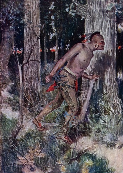 Henry Wadsworth LongfellowによるThe Courtship of Miles Standishのイラスト（カラーリソ） 作： Howard Chandler (after) Christy