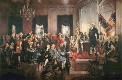 1787年の合衆国憲法署名 作： Howard Chandler Christy