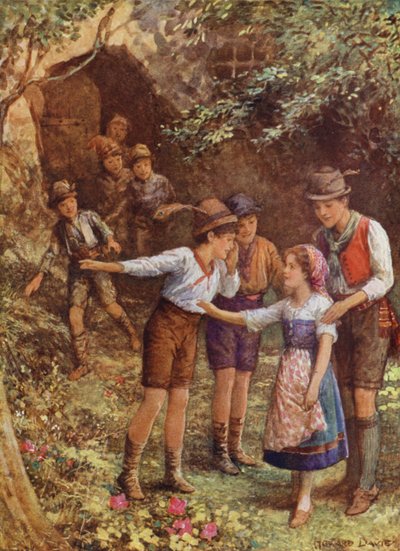 「マートルの木の子」からのモルテラと彼女の7人の兄弟（カラーリソ） 作： Howard Davie