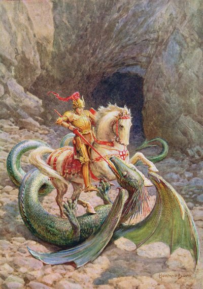 ドラゴンは...セントから死んだ地球に落ちました。 George and the Dragon
