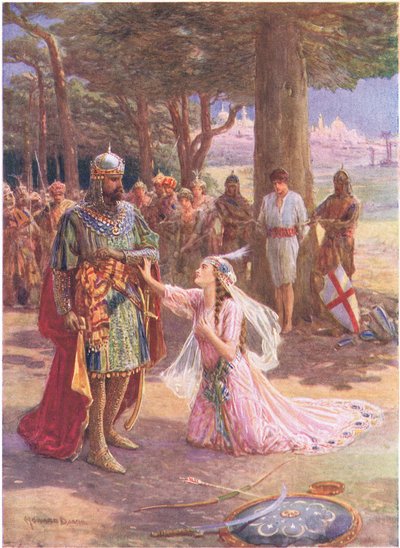 王女は「セント」から父親に近づきました。 James of Spain and Princess Celestine