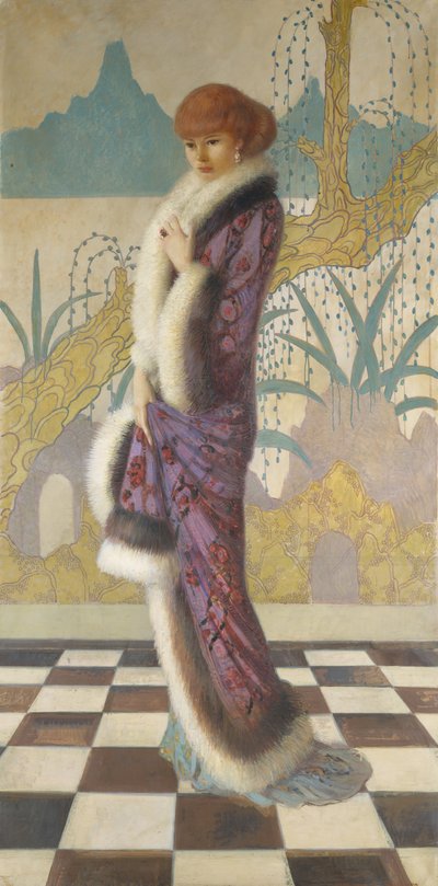 エセル・クッシング夫人 1912-14。 作： Howard Gardiner Cushing