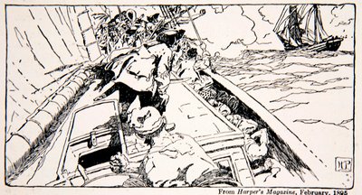 ハーパーズマガジンのニューヨーク植民地の私有地 作： Howard Pyle