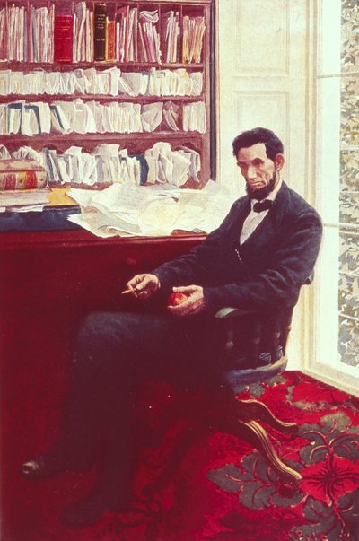 アブラハムリンカーンの肖像画（カラーリソ） 作： Howard Pyle