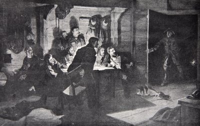 ハーパーズウィークリー、1878年のイラスト「難破船！」 作： Howard Pyle