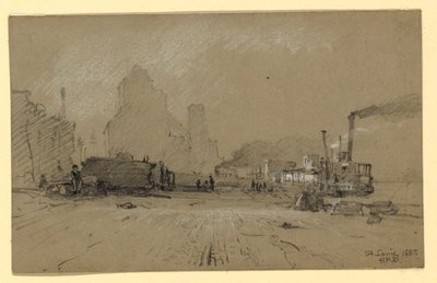 セントルイスのミシシッピで。 作： Howard Russell Butler