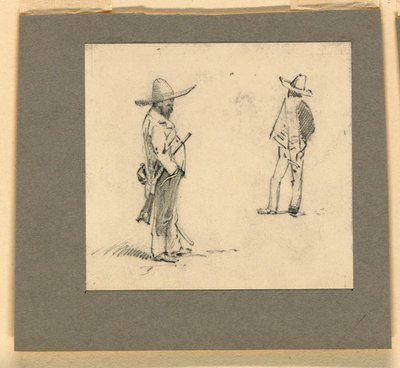 立っている 2 つのメキシコ人 作： Howard Russell Butler