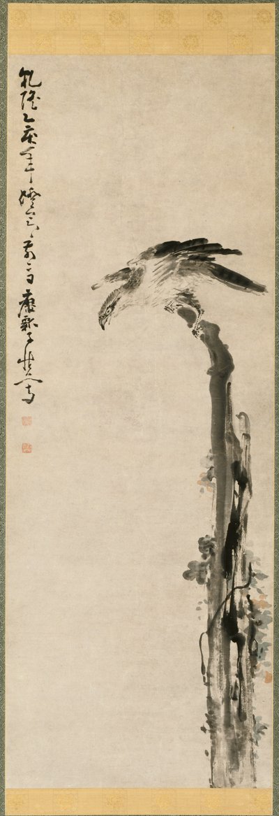 木の幹のワシ 作： Huang Shen