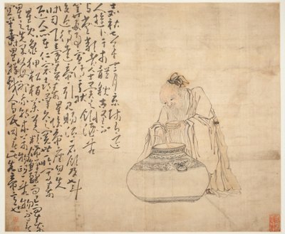 風景と人物フィギュア 作： Huang Shen