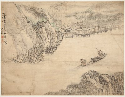 風景と人物風景 作： Huang Shen