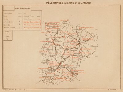 メーヌとアンジューの小石（カラーリトグラフ） 作： Hubert Clerget