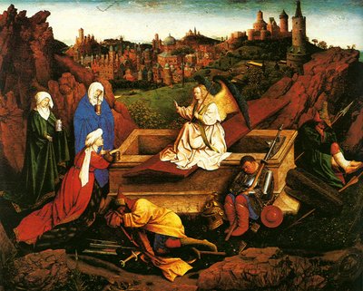 墓の三人のメアリー、c。 1440 作： Hubert Eyck
