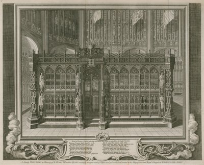 ヘンリー7世とその女王を追悼する荘厳な記念碑 作： Hubert Francois Gravelot